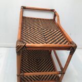 Dessert in rattan bamboo vintage cannage