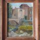 Small painting "Building on the edge of the torrent"