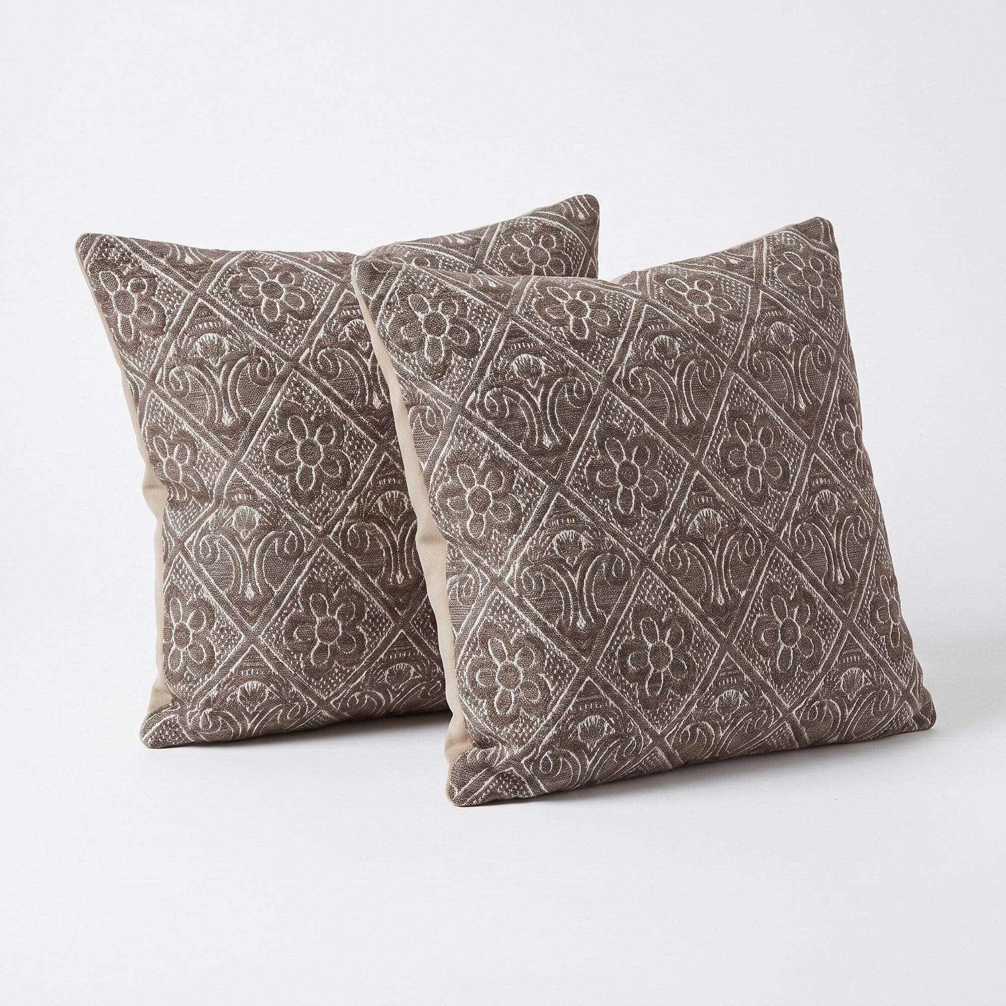 Set of 2 vintage kilim cushion covers 61x61 cm