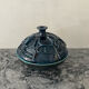 Vintage covered large pot in brutalist ceramic - Hungary