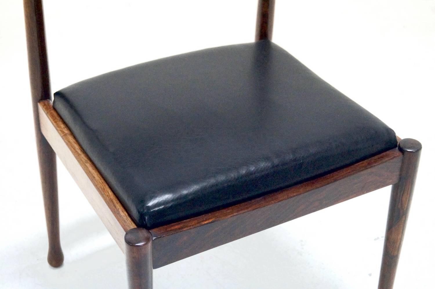 Chair in rosewood and skai 1960