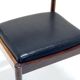 Chaise en palissandre et skaï 1960