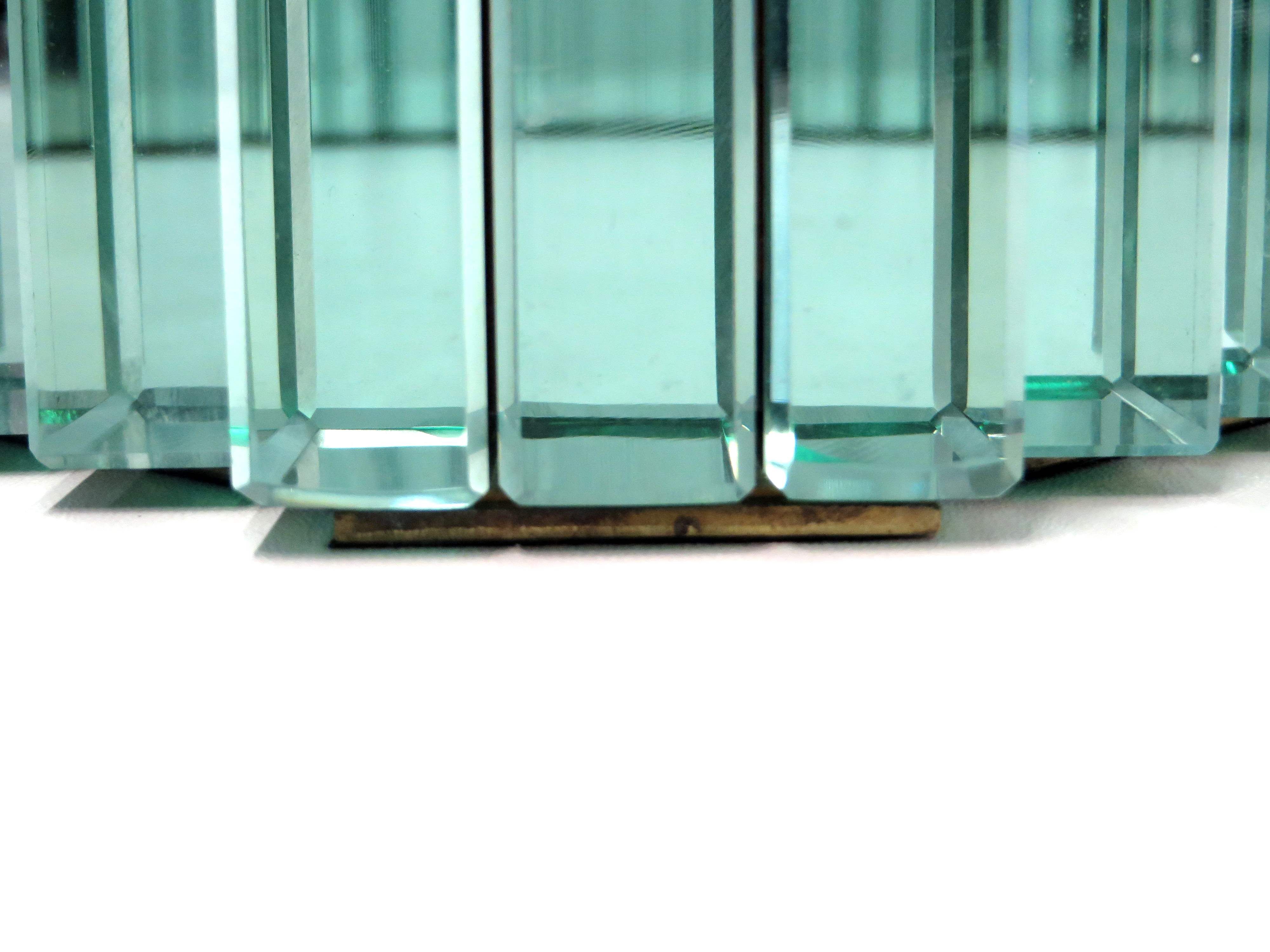 Vintage Italian design glass coffee table / table made in the 70s Ravello style