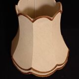 Vintage bell-shaped lampshade with scalloped edges