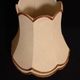Vintage bell-shaped lampshade with scalloped edges