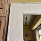 White wooden mirror 245 x 125 cm