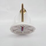 Brass and tulip wall lamp