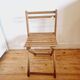Folding wooden chair