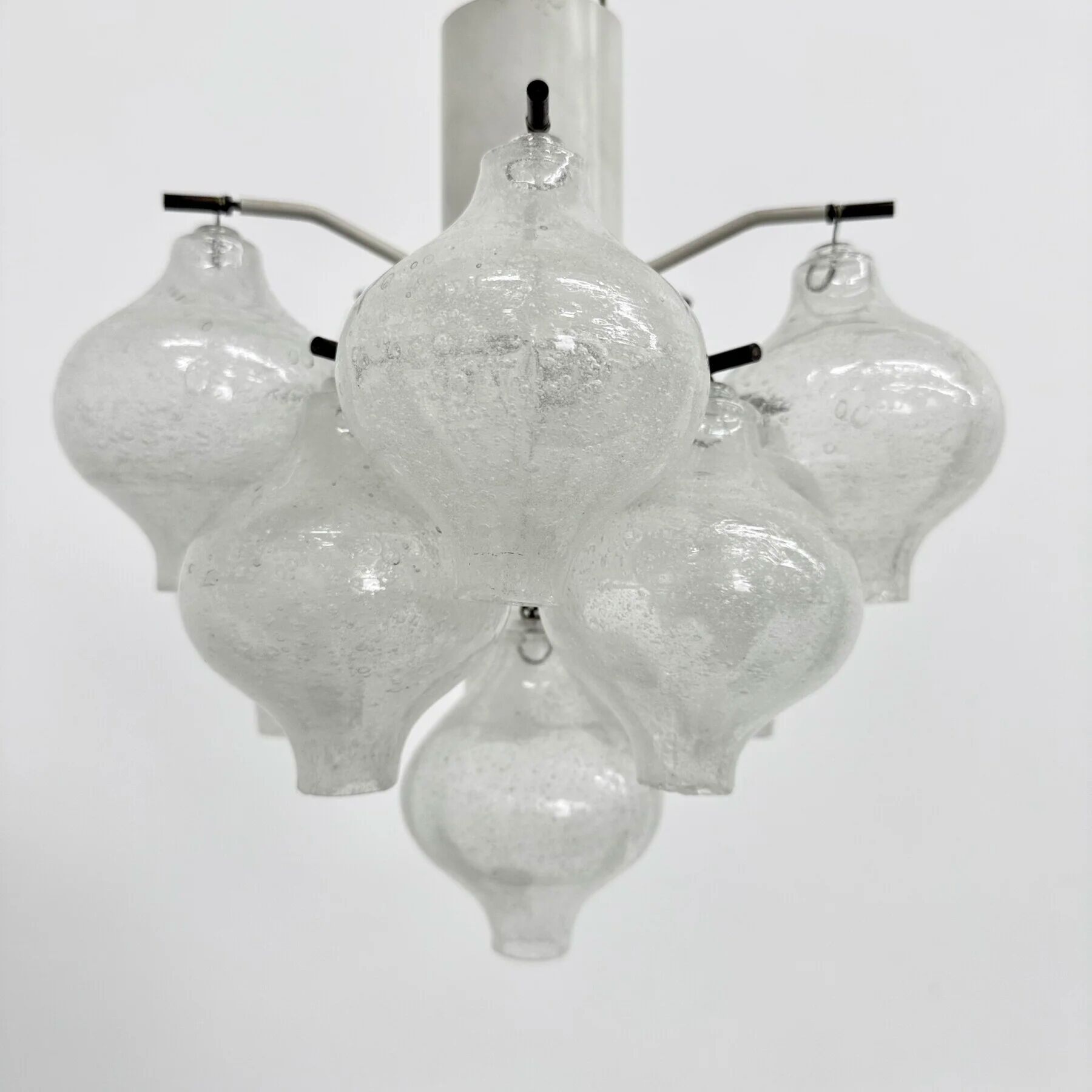 Mid-century Tulipan glass flushmount by Kalmar, Austria, 1960s