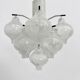 Mid-century Tulipan glass flushmount by Kalmar, Austria, 1960s