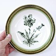 8 vintage hollow plates earthenware Gien model Herbiers table arts France