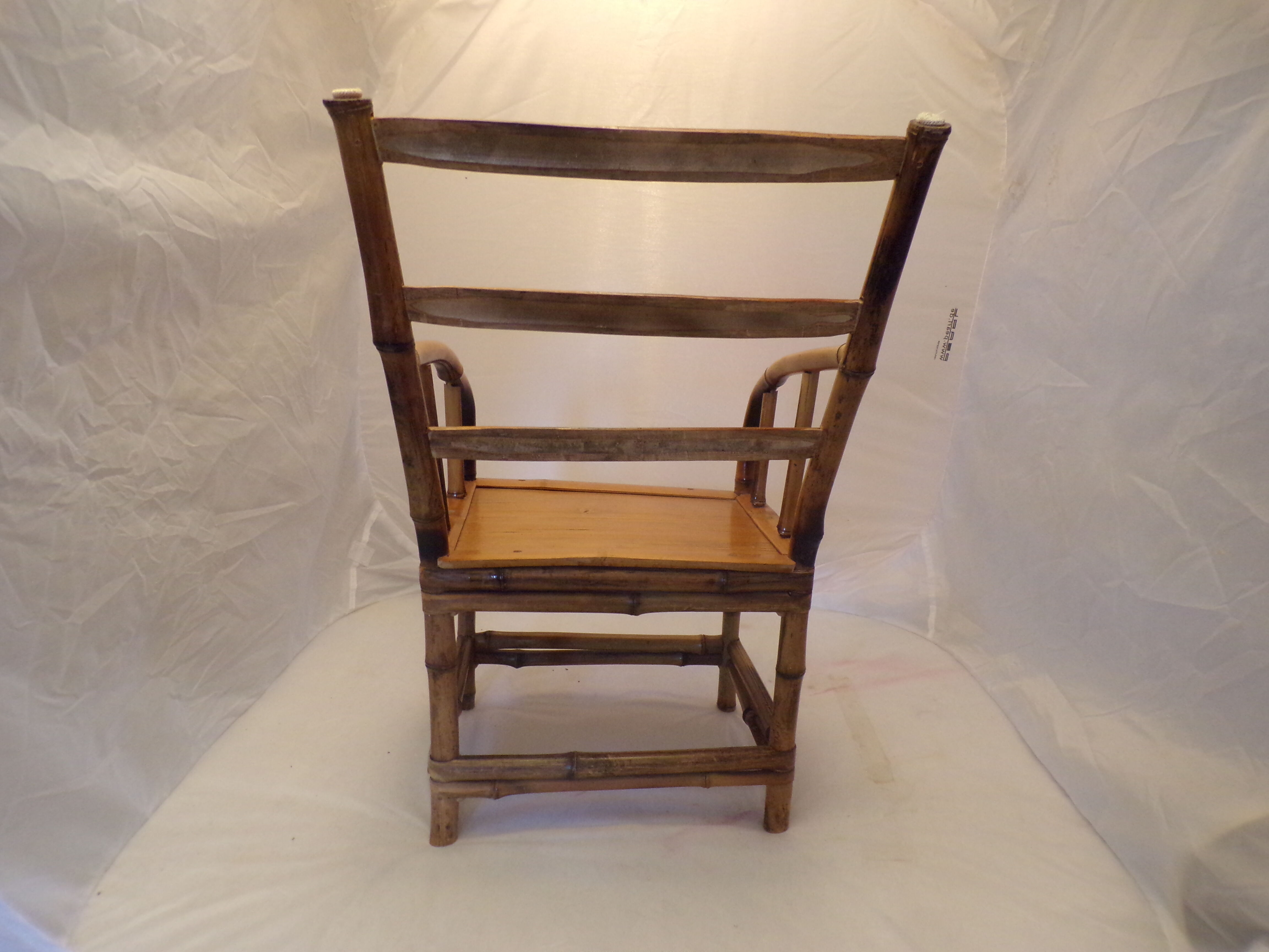 Rattan armchair for children vintage 50's