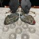 Venetian wall lights with Baccarat crystal mirror.