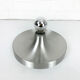 Brushed aluminum space age wall lamp, Flush Light, Germany 1960-70