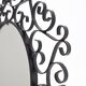 Chaty vallauris black mirror, wrought iron, 1950s