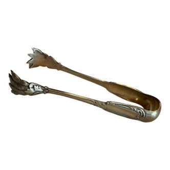 Sugar tongs, lion paws, silver metal