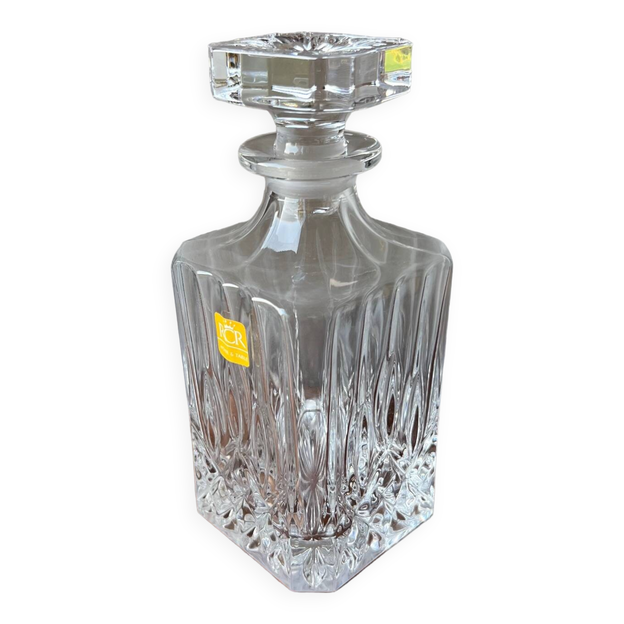 Small 50 cl chiseled crystal carafe