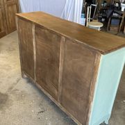 Vintage wooden buffet in sage green