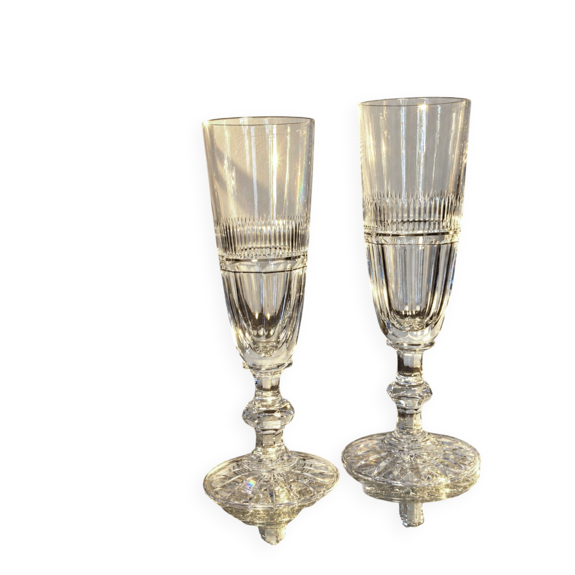 2 verres Saint Louis modèle Trianon