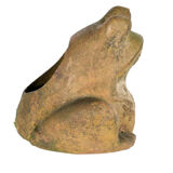 Cement toad pot cover