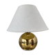 Lampe vintage boule en metal doré années 70