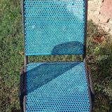 Openwork metal chair