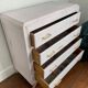 Vintage chest of drawers compass feet