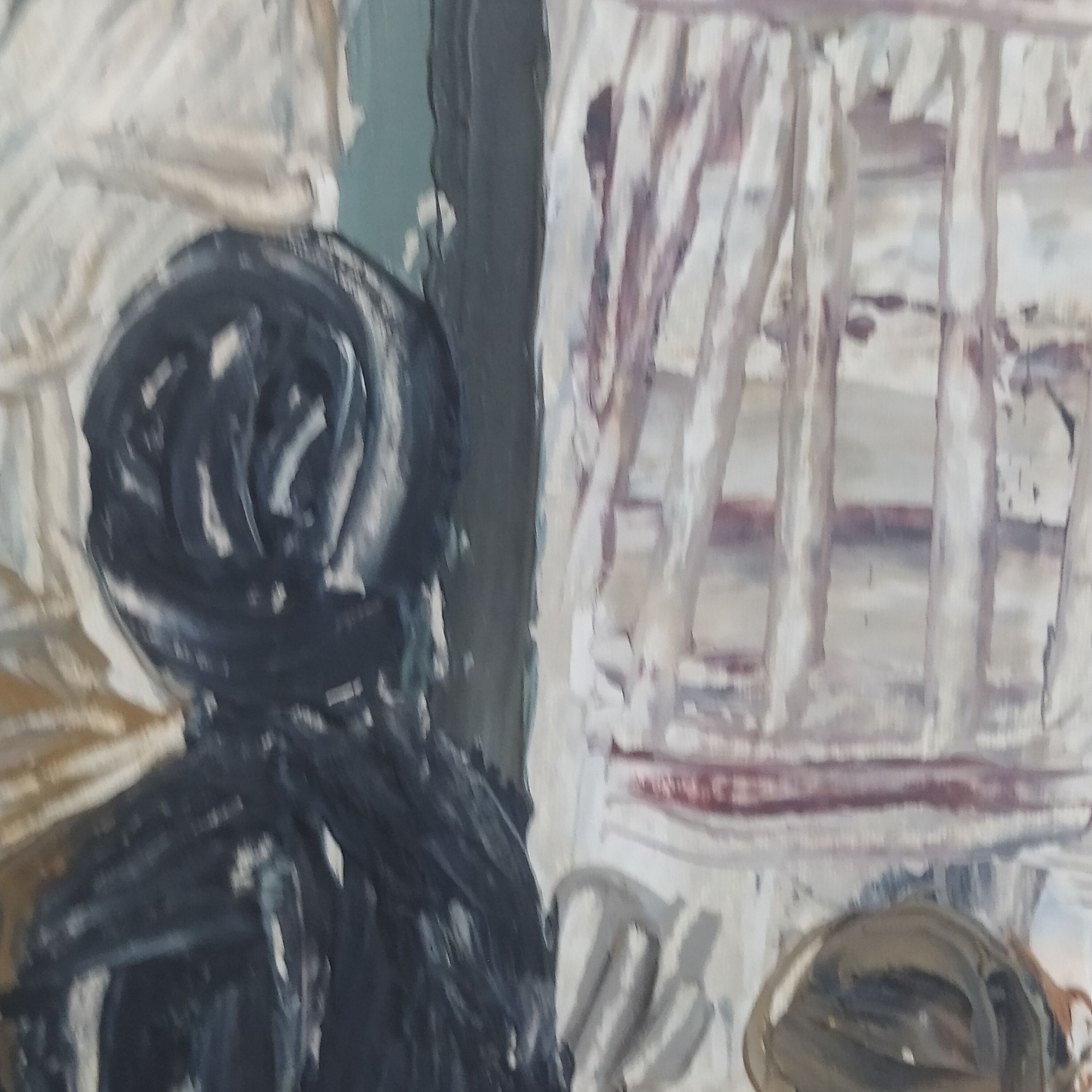 Oil on canvas signed Gambin 1964