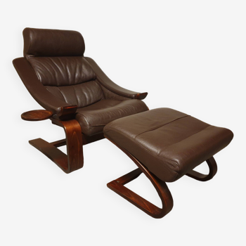 Mid-Century design Kroken leather armchair
