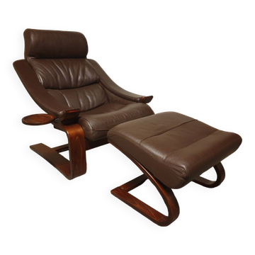 Kroken leather armchair Mid-Century design