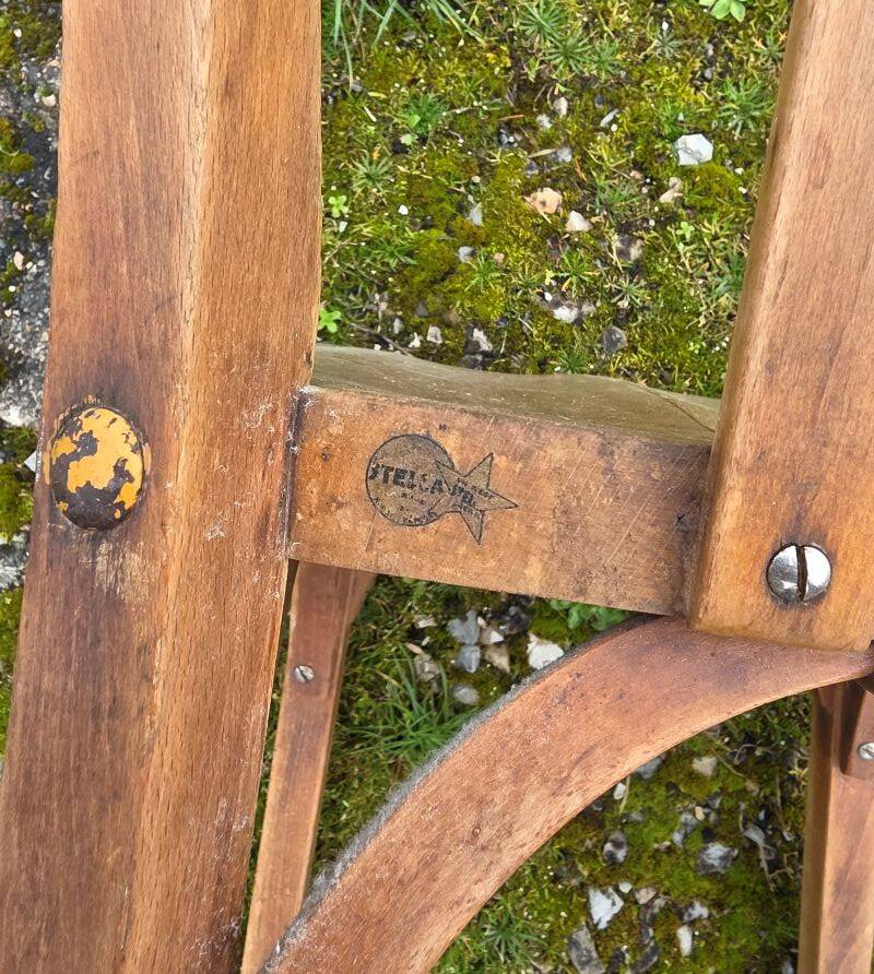 Set of 2 Bistro Chairs Stamped Stella 1950s