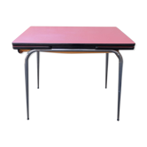 Red formica table