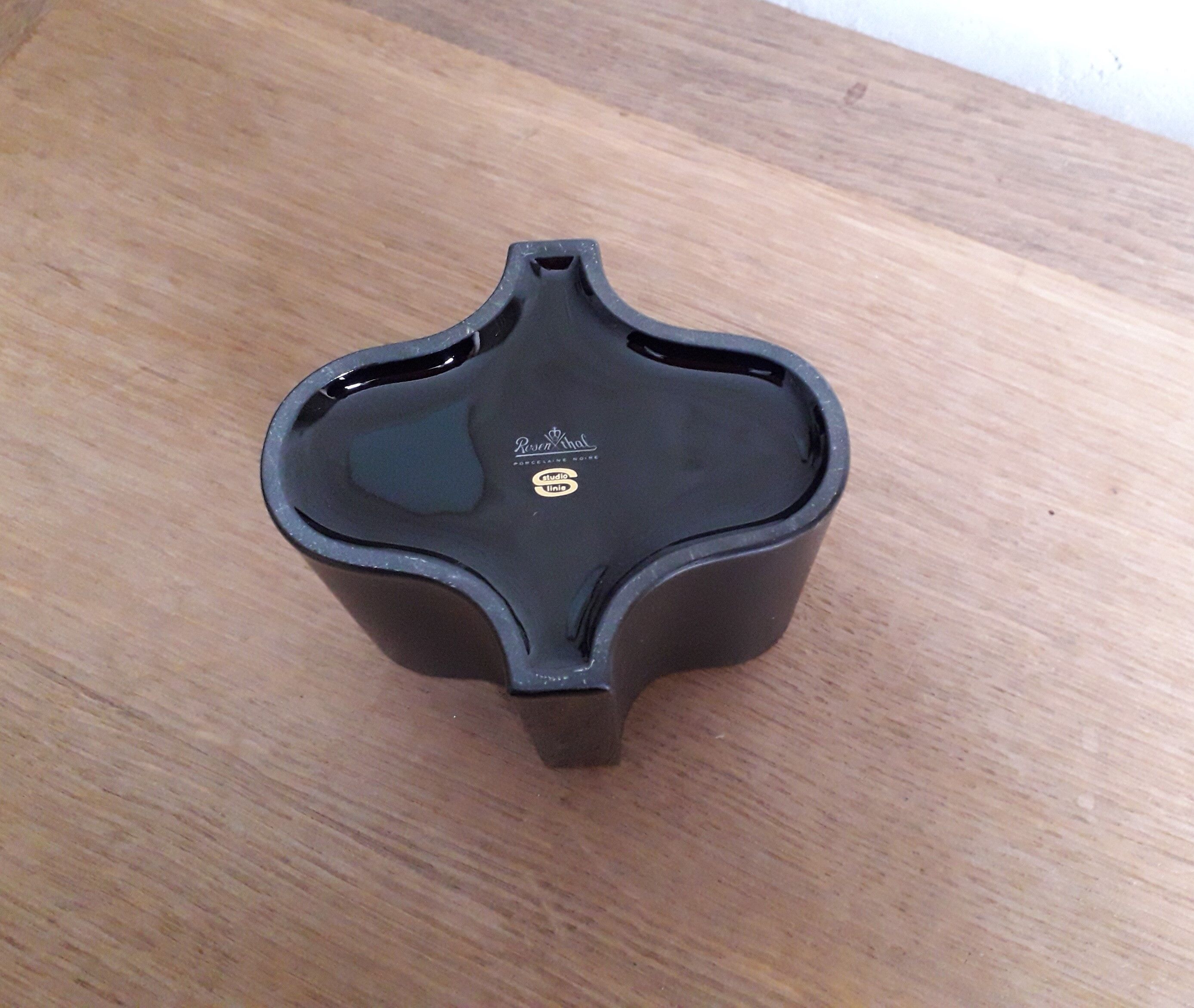Black porcelain vases from Rosenthal Studio Linie