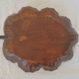 Empty pocket in sculpted wood, signed RUEF