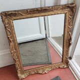 Antique Louis XVI style gilded wood mirror