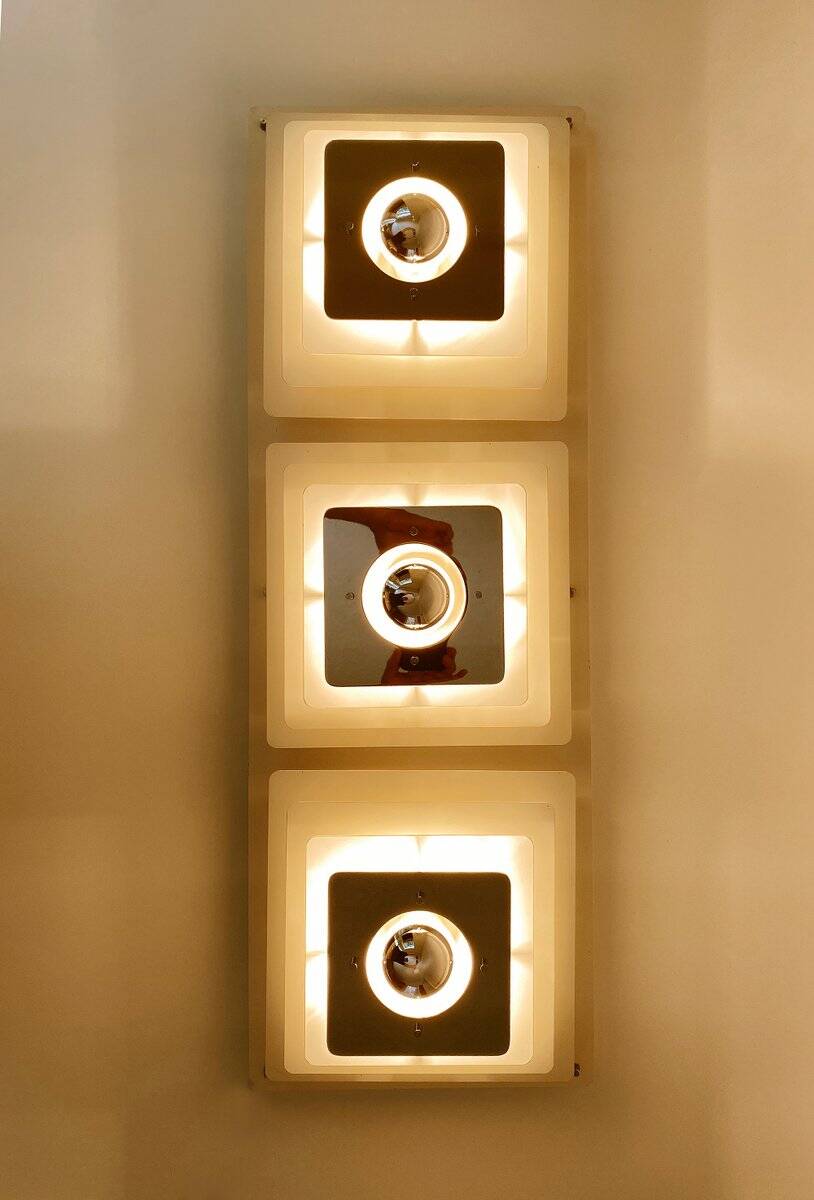 Large Space Age wall light, 1970s