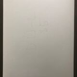 Black and white photo chairlift