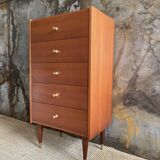 Wood & brass dresser