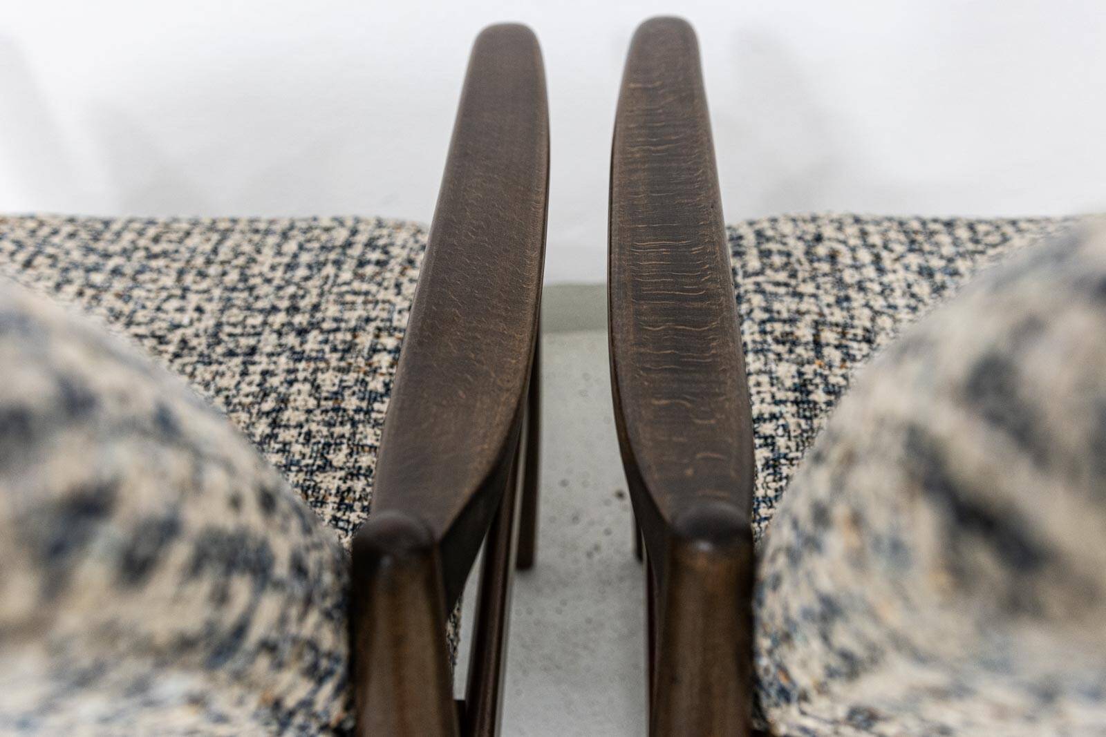 Pair of vintage armchairs GFM-64 by Edmund Homa, GFM, Poland, 1960s