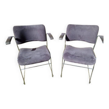 Set of 2 David Rowland 40/4 armchairs for Howe