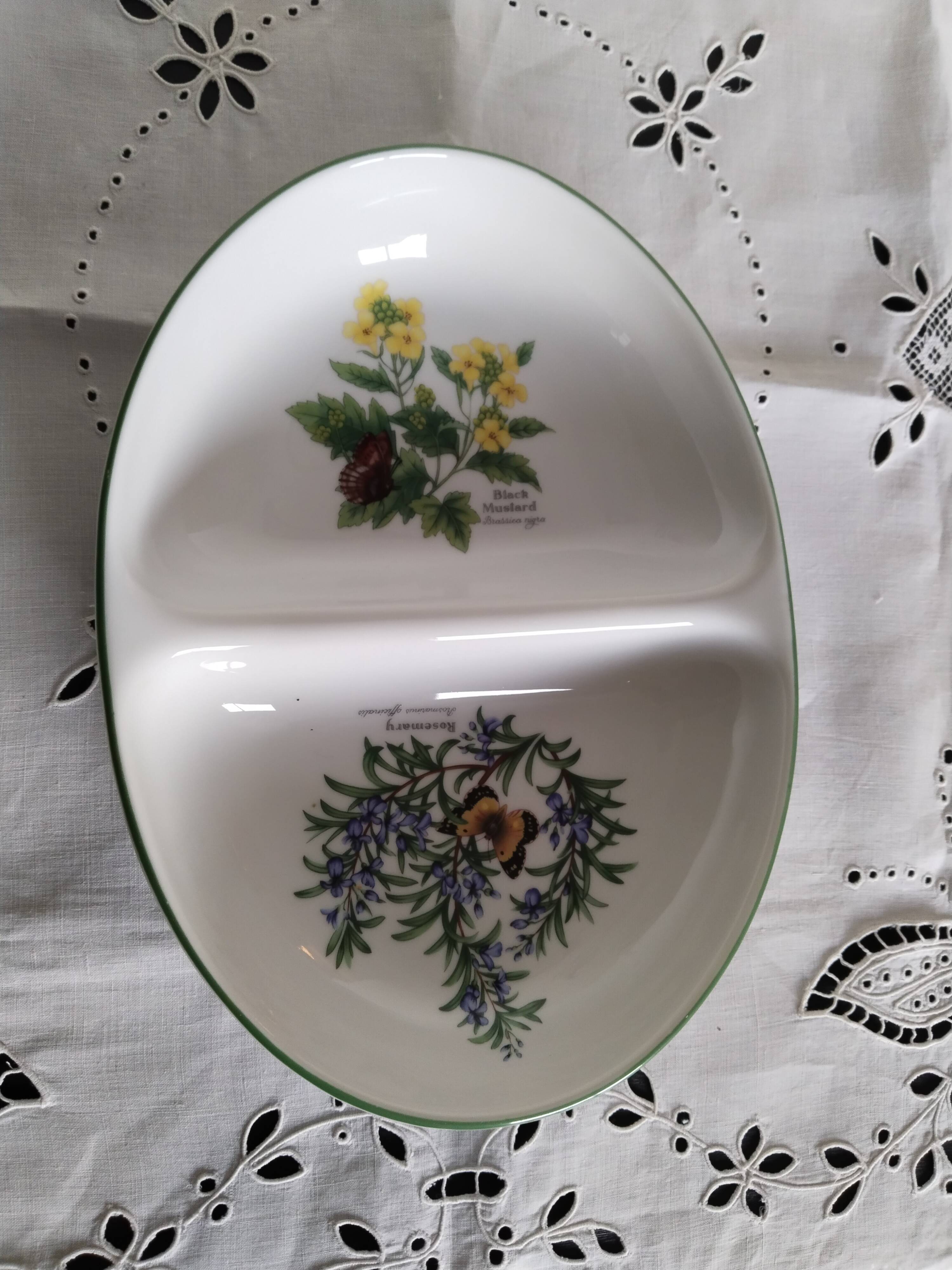 Royal Worchester Herbs English Porcelain Dish