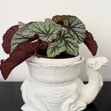 White Italian Ceramic Camel Flowerpot, Planter, Late 20th Century