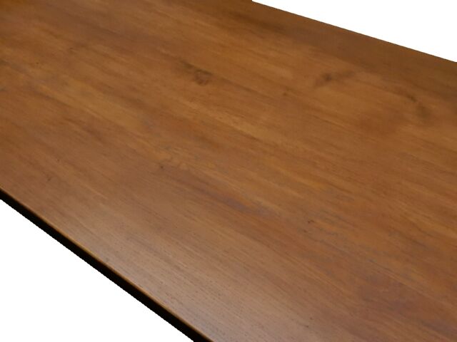 Vintage farm table 1980 solid oak wood