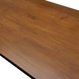 Vintage farm table 1980 solid oak wood