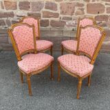Set of 4 vintage Louis XVI style French chairs
