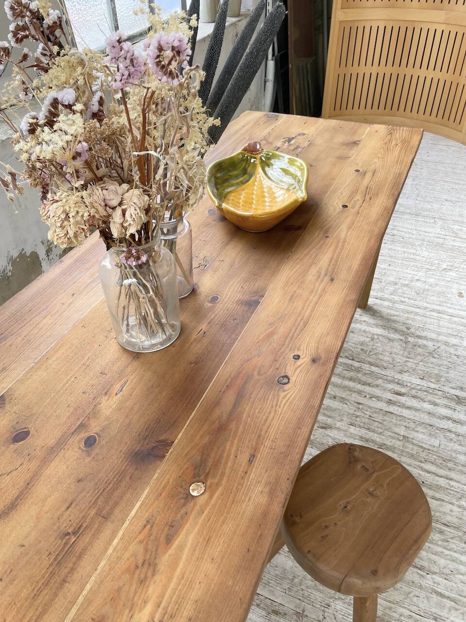 2m pine farm table
