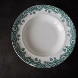 Set de 4 assiettes creuses Longwy, modèle Château