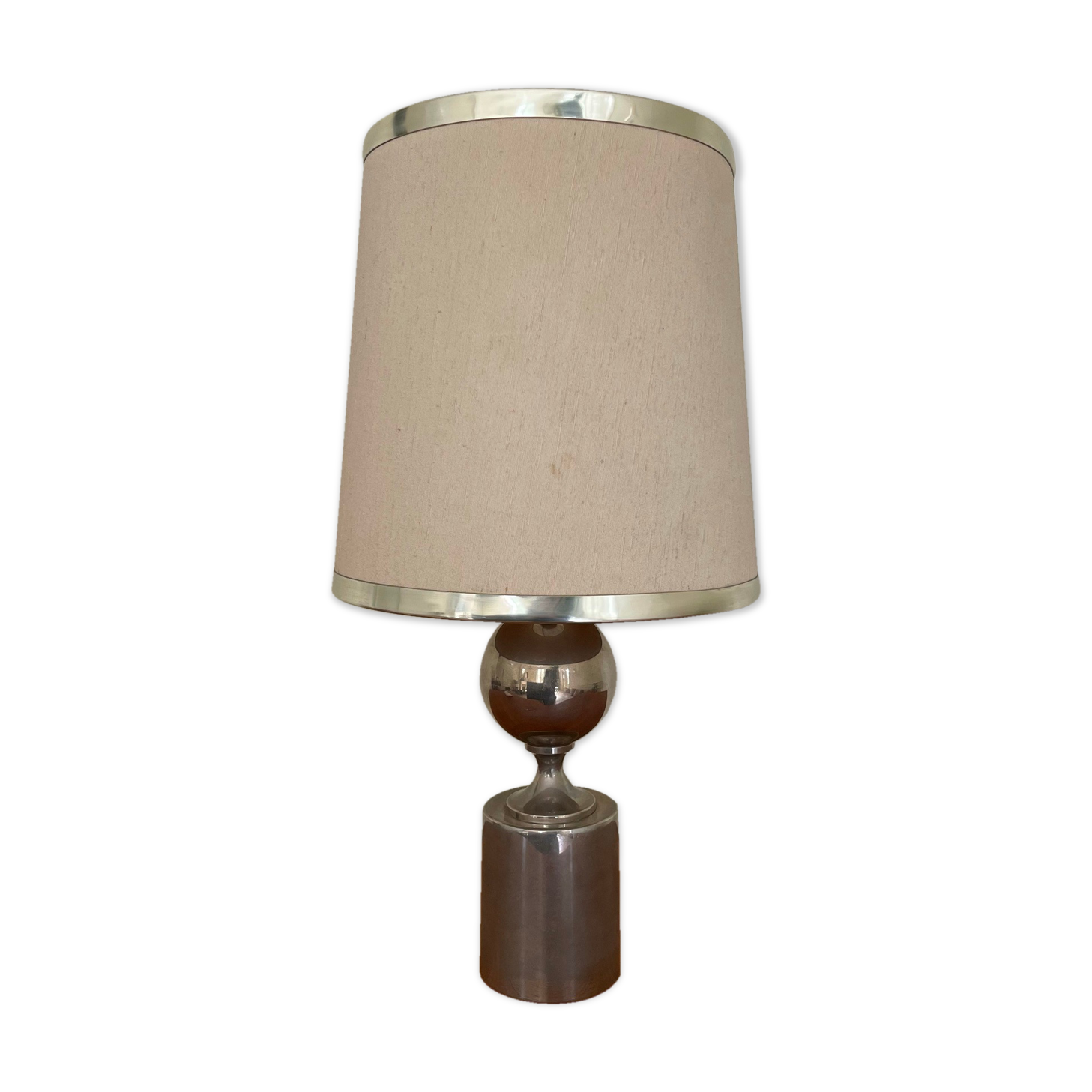 Steel lamp by Philippe Barbier, 1970