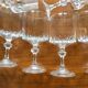 Set de 10 verres à vin en cristal taillé