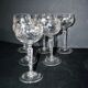 SAINT-LOUIS Balloon Wine Glass ROEMER in cut crystal star 1930 H15.3cm